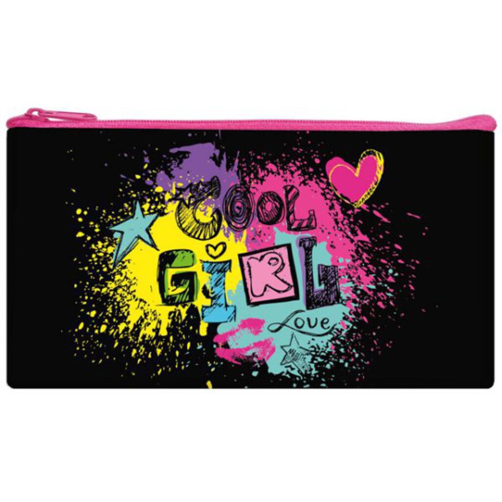 Пенал-косметичка (205*108) молния, ткань "Яркий логотип"