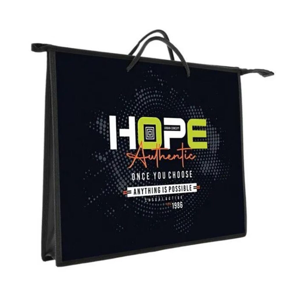 Папка А3 (460*345*40) с ручками, молния, пластик "Hope"