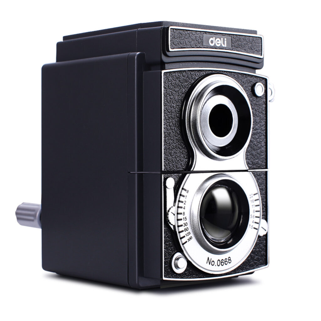 Точилка механическая 1 отв,  пласт.корпус, черная