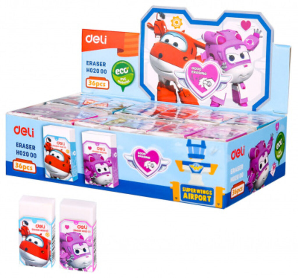 Ластик Deli Super Wings 45*25*12 мм
