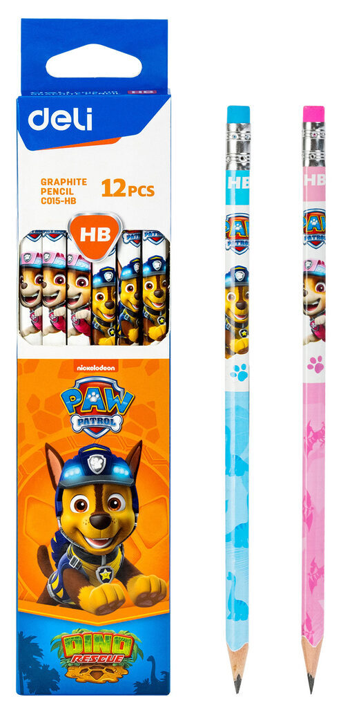 Карандаш Deli НB Super Paw Patrol , трехгранный, /цена за уп. 12шт./