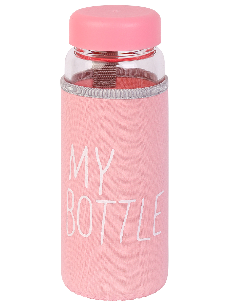 Бутылка для воды 500мл "Просто бутылка" розовая