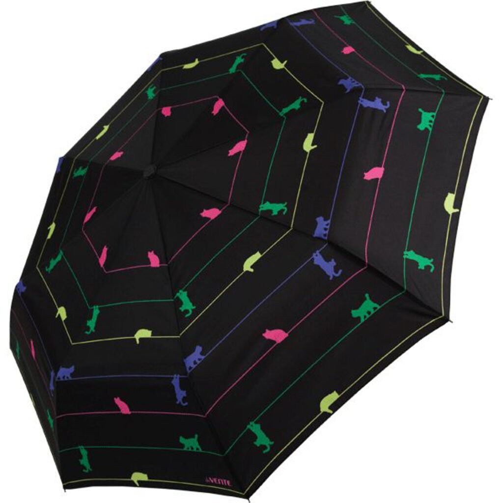 Зонт подростковый 60см "deVENTE. Neon Cat" автомат, складной, стальной каркас