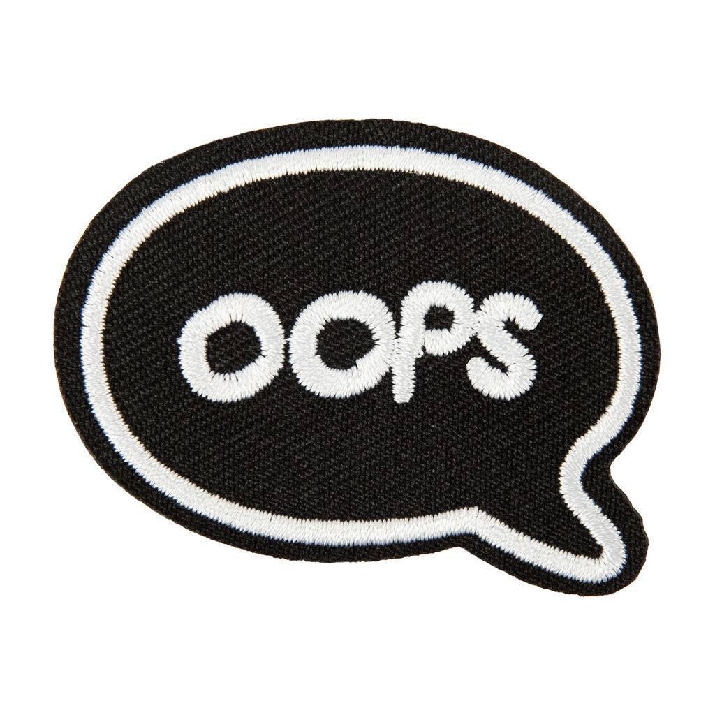 Термоаппликация 5,2*4см "Oops"