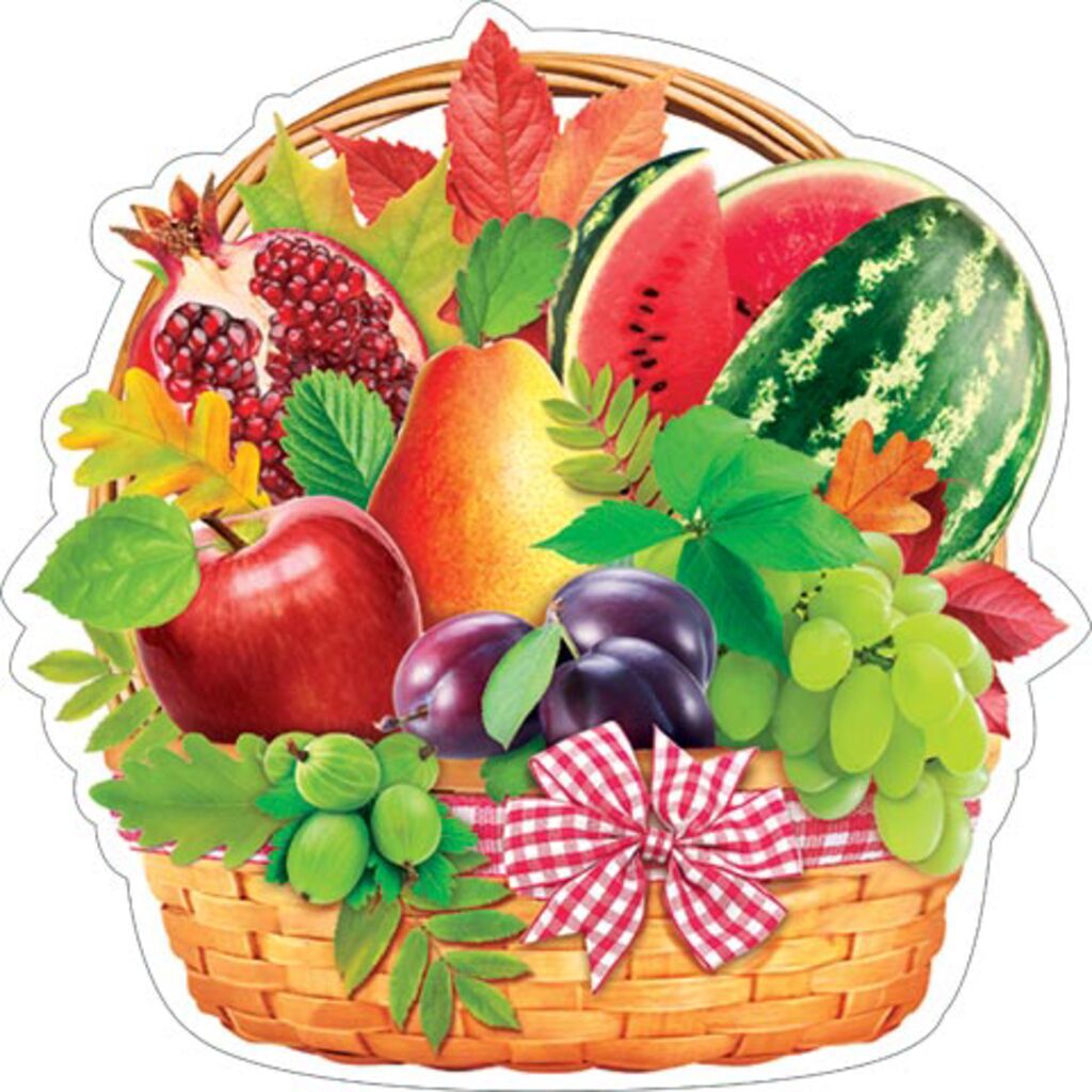 Украшение на скотче 26*26см "Корзина" блёстки