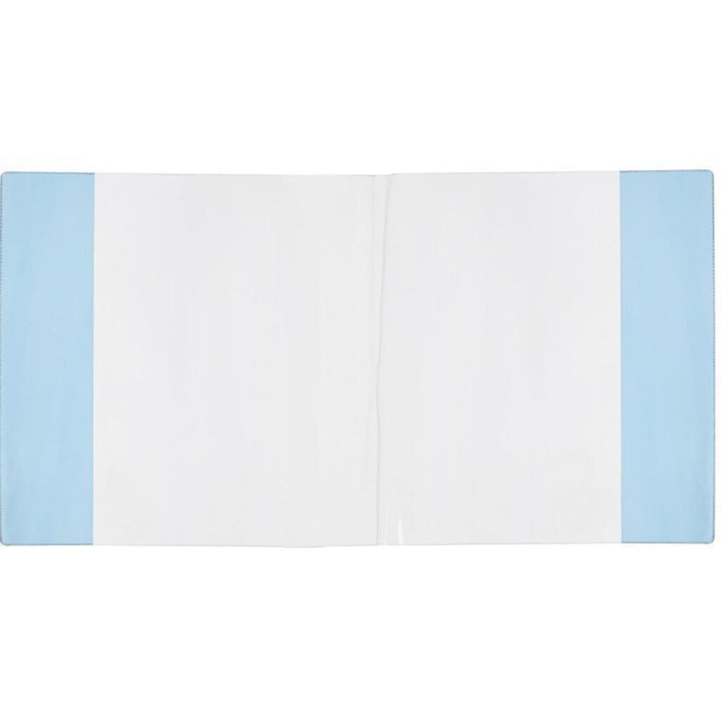 Обложка для тетрадей и дневн. (209*350) ПВХ 110мкм прозр., с синим клапаном