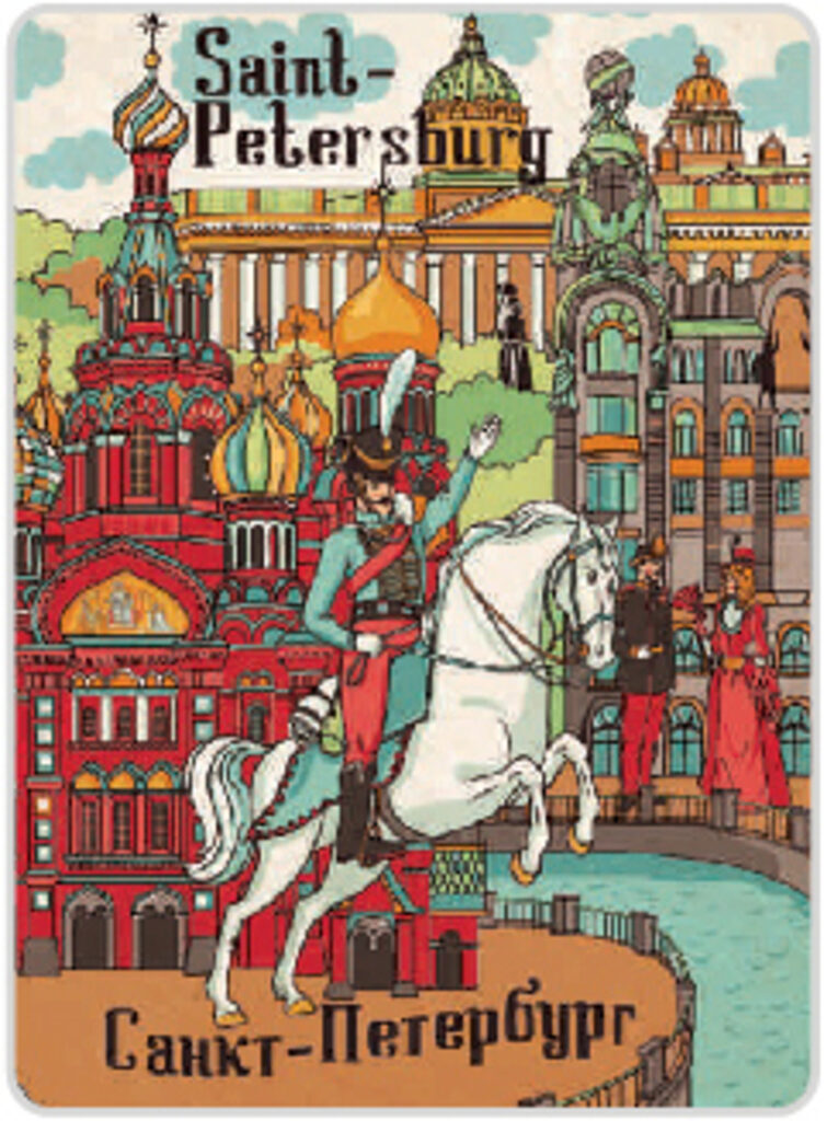 Магнит сувенирный СПБ. Спас-на-Крови