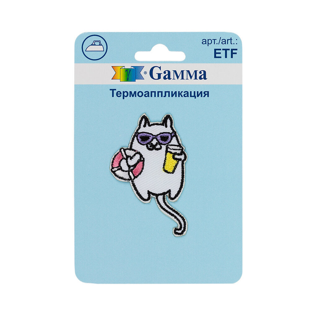 Термоаппликация 3,2*5,4см "Кот"