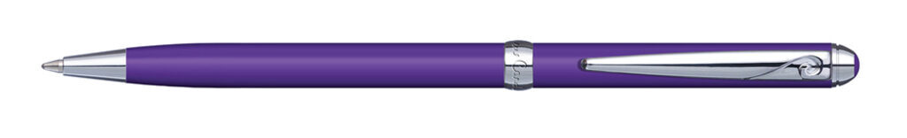 Ручка подарочная шариковая PIERRE CARDIN SLIM, корпус фиолетовый, латунь,сталь. хром, лакк