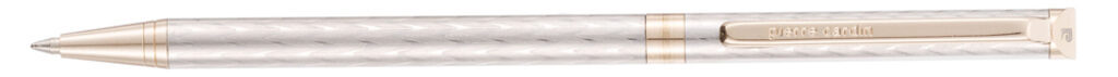 Ручка подарочная шариковая PIERRE CARDIN SLIM, корпус серебро, латунь,сталь