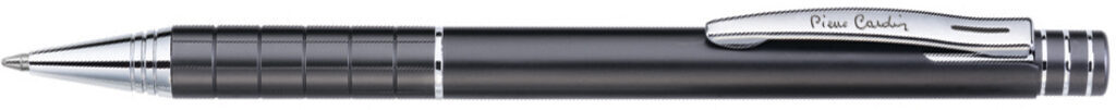 Ручка подарочная шариковая PIERRE CARDIN Gamme, корпус серый, латунь, отделка- сталь и хром