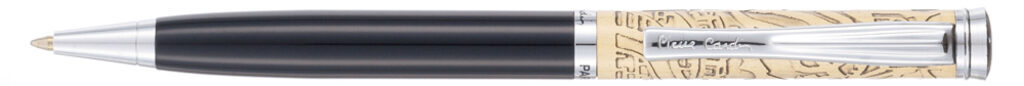 Ручка подарочная шариковая PIERRE CARDIN Gamme, корпус черный/золотистый, алюминий, синяя