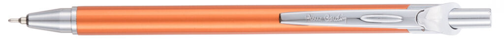 Ручка подарочная шариковая PIERRE CARDIN Actuel, корпус оранжевый, матовая, алюминий