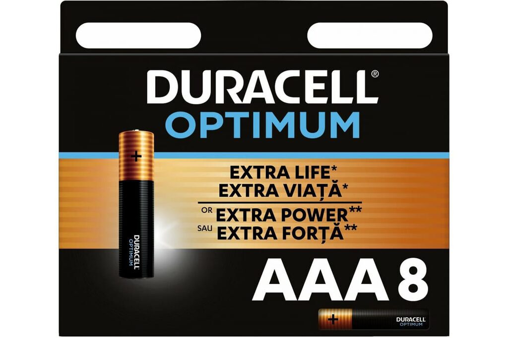 Батарейка LR-03 (ААА) DURACELL OPTIMUM, блистер, цена за 1 шт