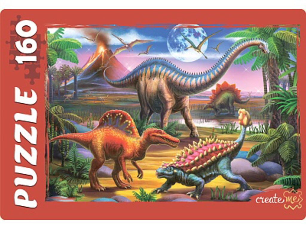 Пазлы  160 элемента 270*330см "Мир динозавров"