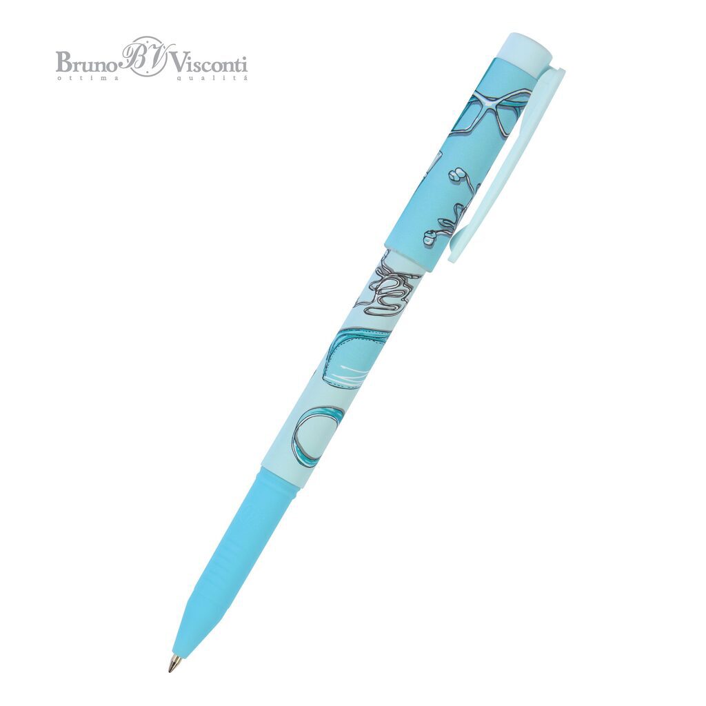 Ручка шар. BV "FreshWrite. Life Style. Blue dream" синяя, 0,7мм*