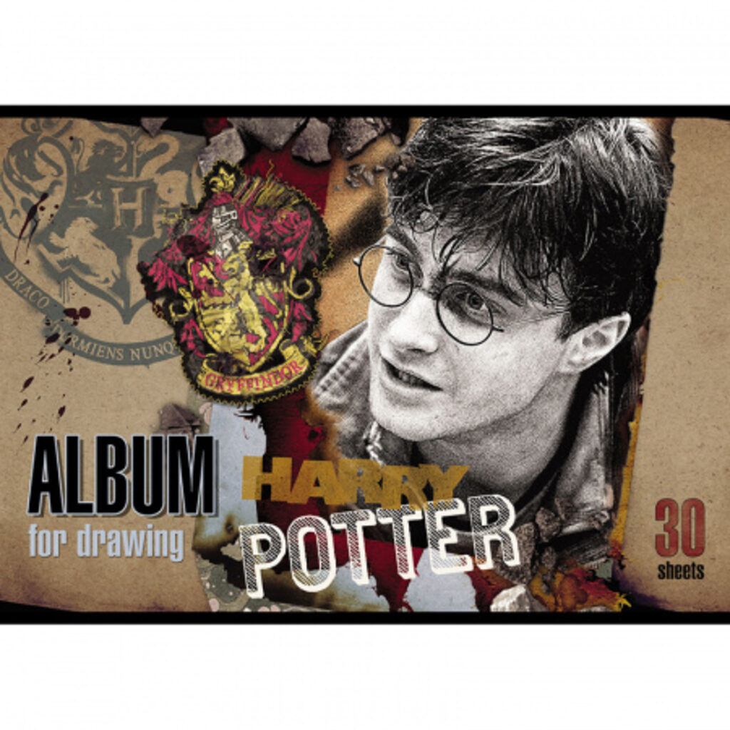 Альбом А4 30л скоба "Гарри Поттер"  пл. 100 гр/м