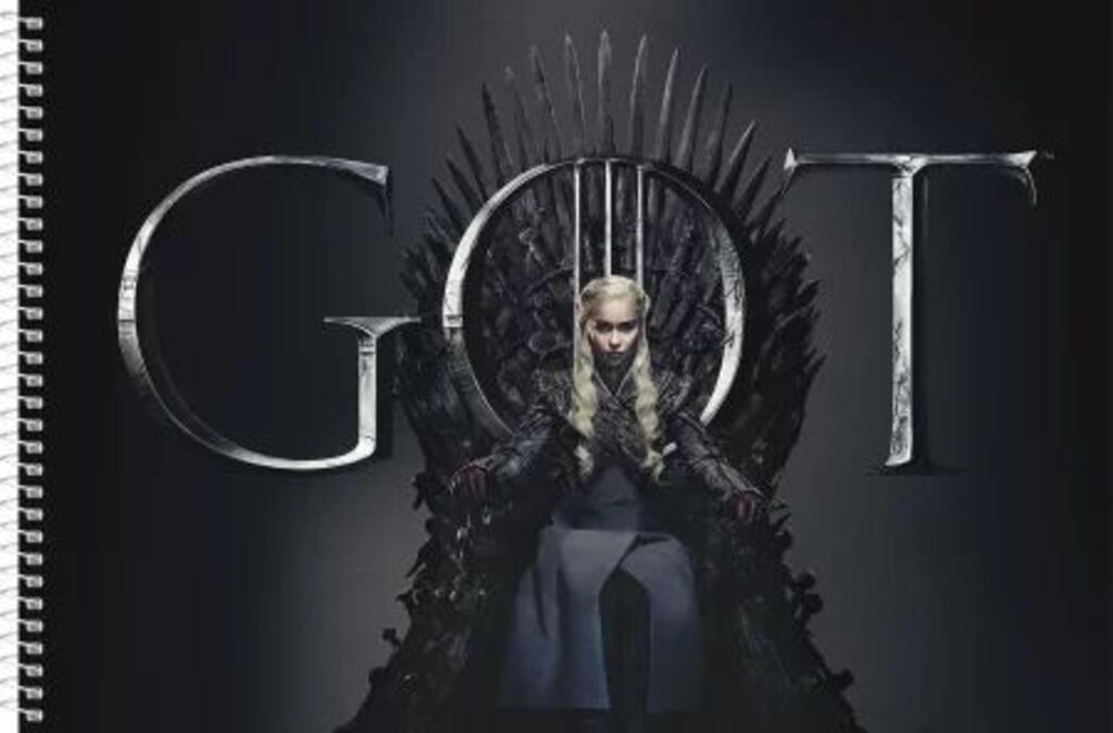 Альбом А4 40л гребень "Игра престолов. Game of Thrones" пл. 100 гр/м, перфорация, 5диз.в блоке