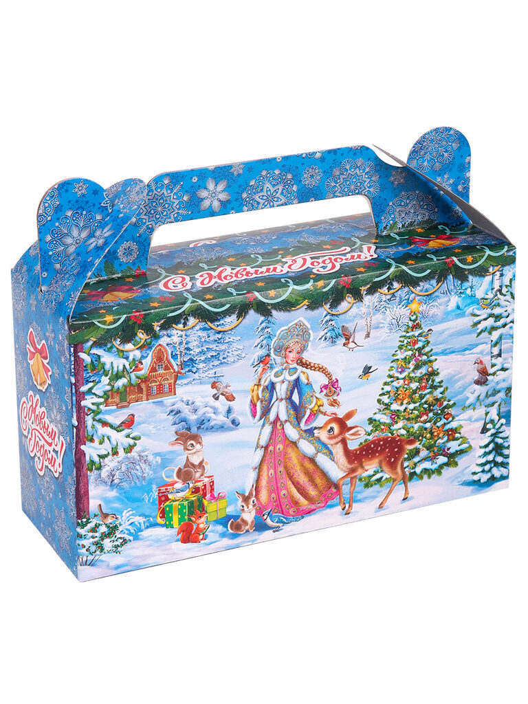 Коробка для конфет  500гр Сундучок "Снегурочка"