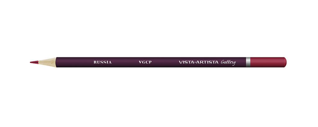 Карандаш цветной художественный  VISTA-ARTISTA  "Gallery" 338 Хинакридон пурпурный