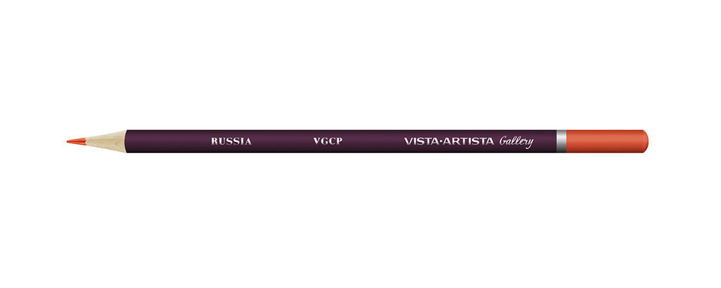 Карандаш цветной художественный  VISTA-ARTISTA  "Gallery" 708 Оранжевый железоокисный