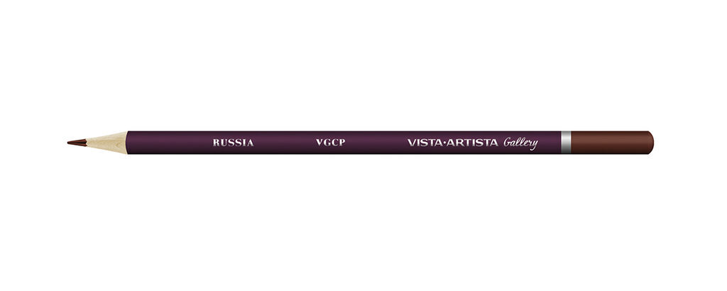 Карандаш цветной художественный  VISTA-ARTISTA  "Gallery" 724 Махагон коричневый