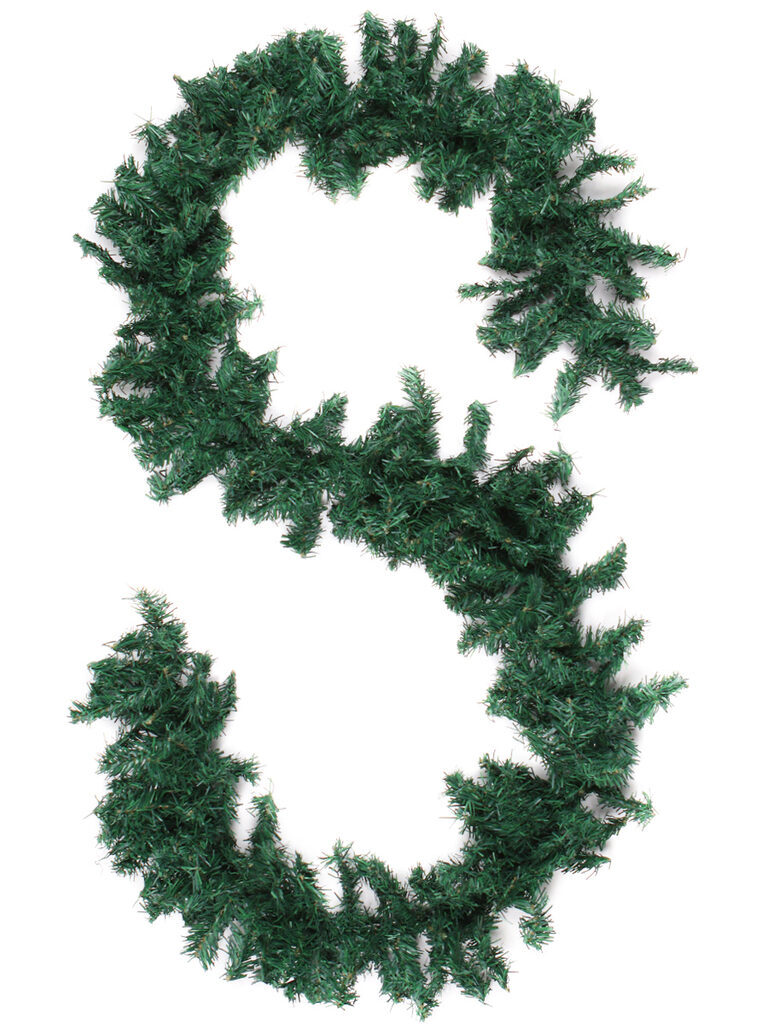 Декор новогодний "Гирлянда из веток ёлки" 300см, 300 веток