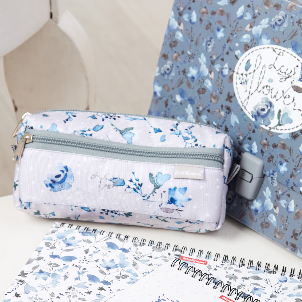 Пенал квадро с двумя отделениями ErichKrause 210x100x50мм Frozen Beauty