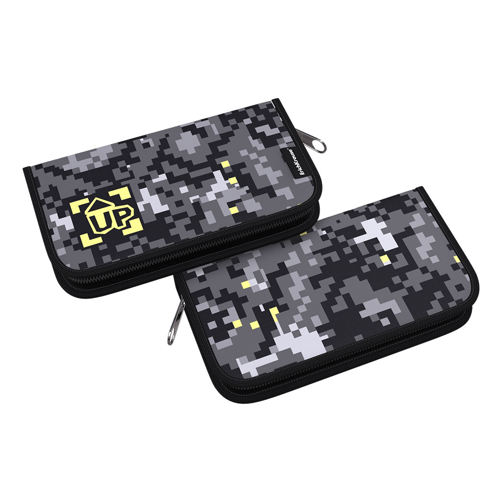 Пенал-книжка без наполнения ErichKrause 110x205x25мм Pixel Game