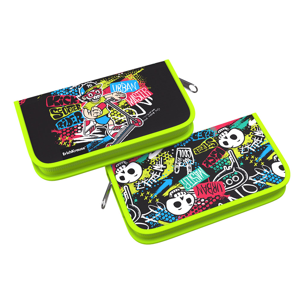 Пенал-книжка без наполнения ErichKrause 110x205x25мм Scooter Master