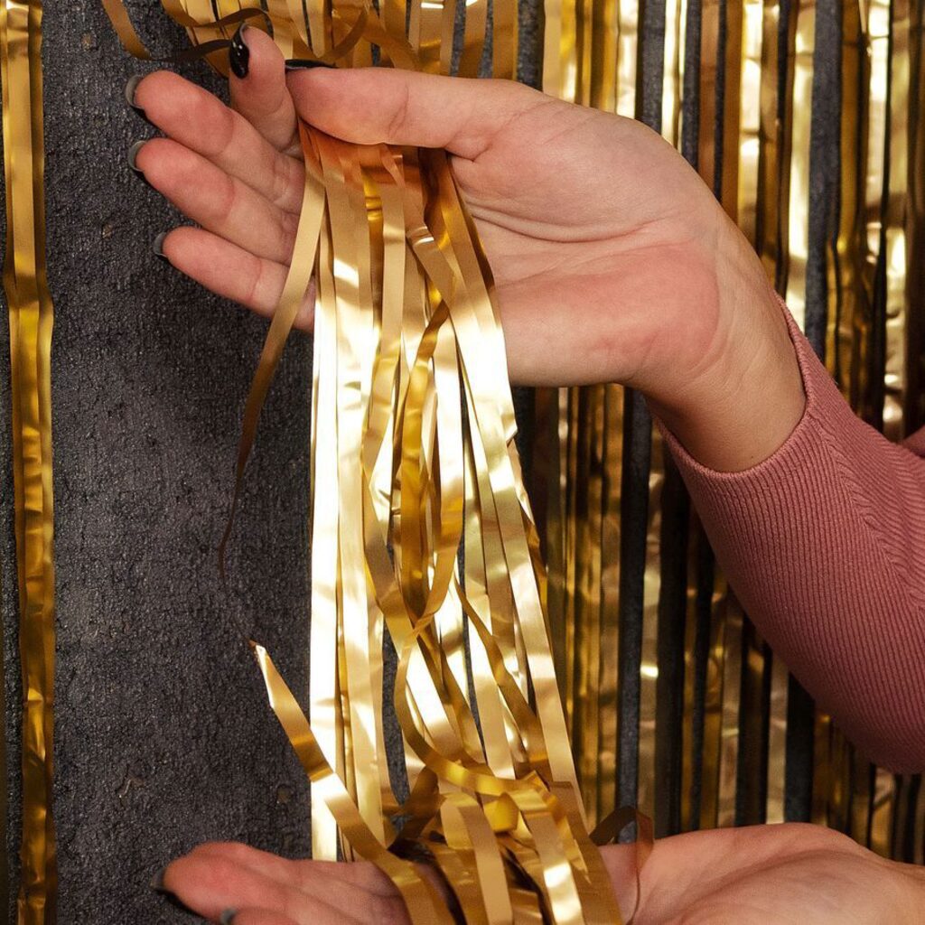 Занавес 1*2м "Дождик" фольга, шампань