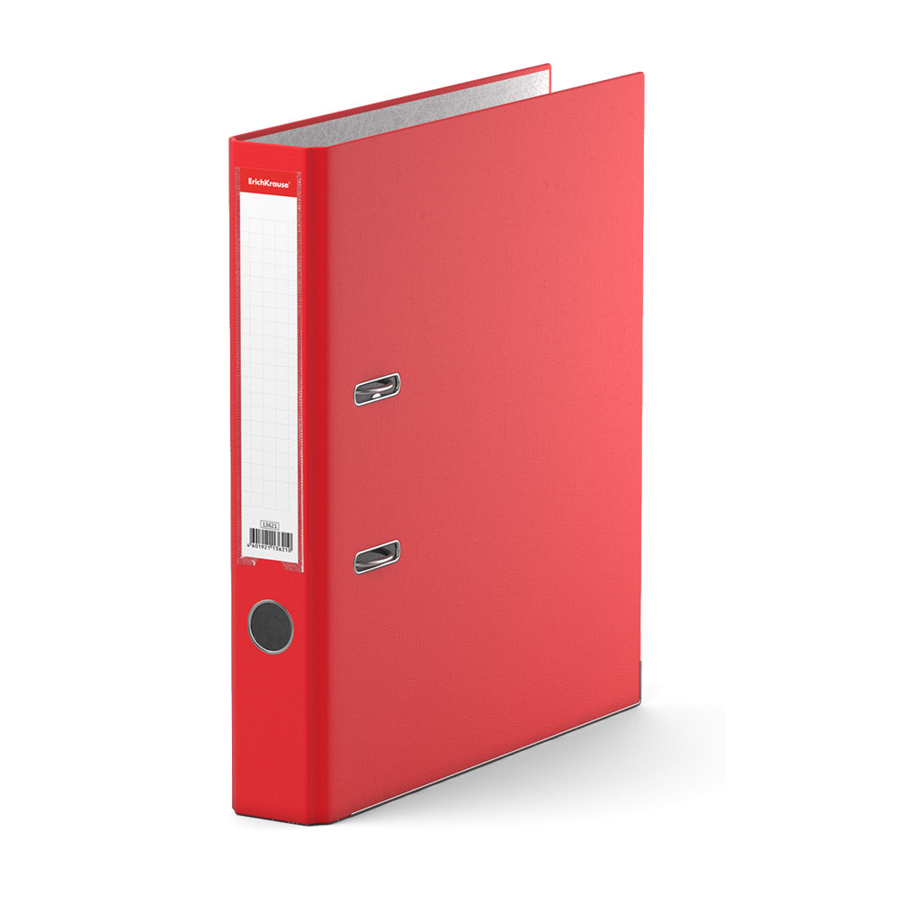 Папка–регистратор с арочным механизмом разборная ErichKrause, Business, А4, 50 мм, красный
