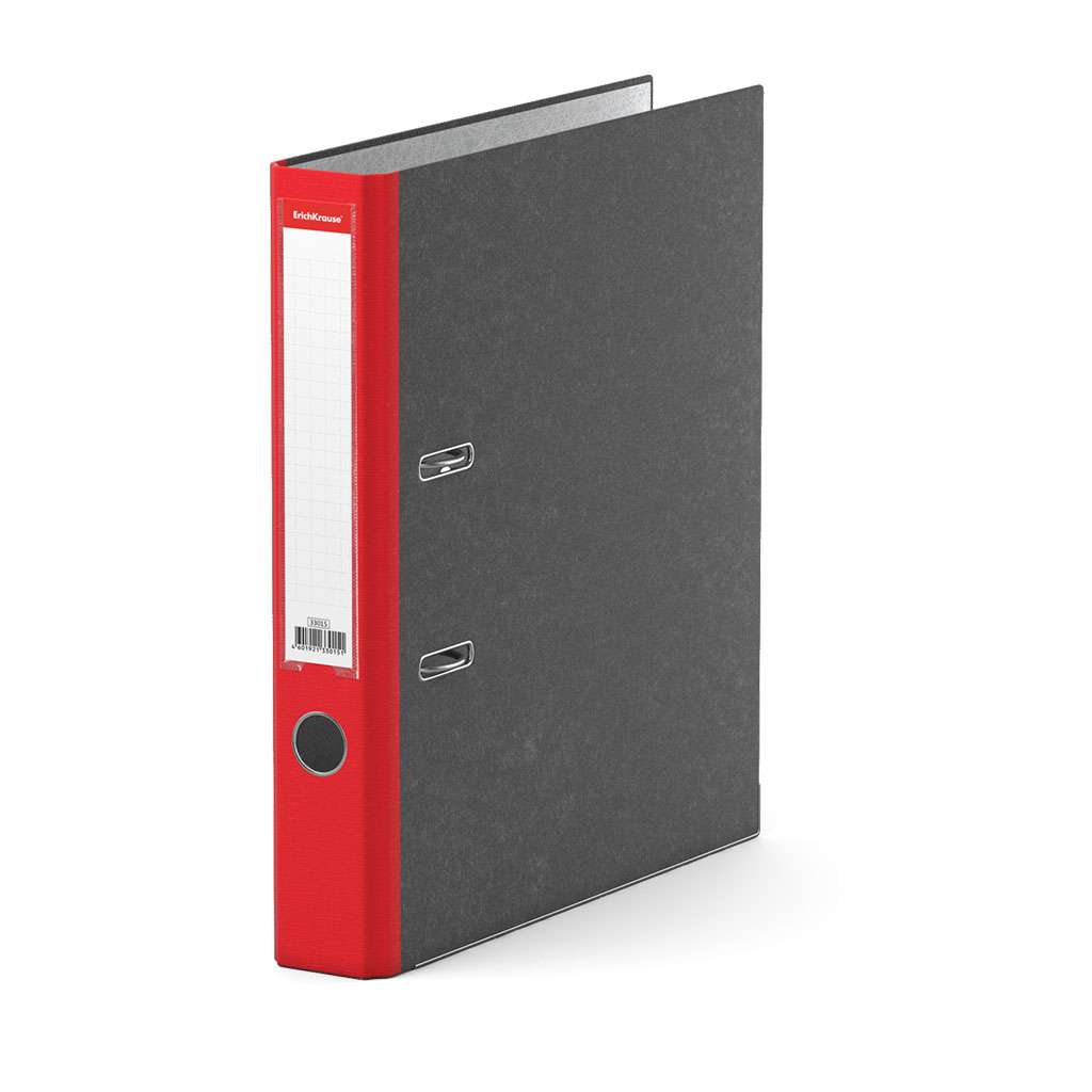Папка–регистратор с арочным механизмом разборная ErichKrause, Original Pro, А4, 50 мм, красный