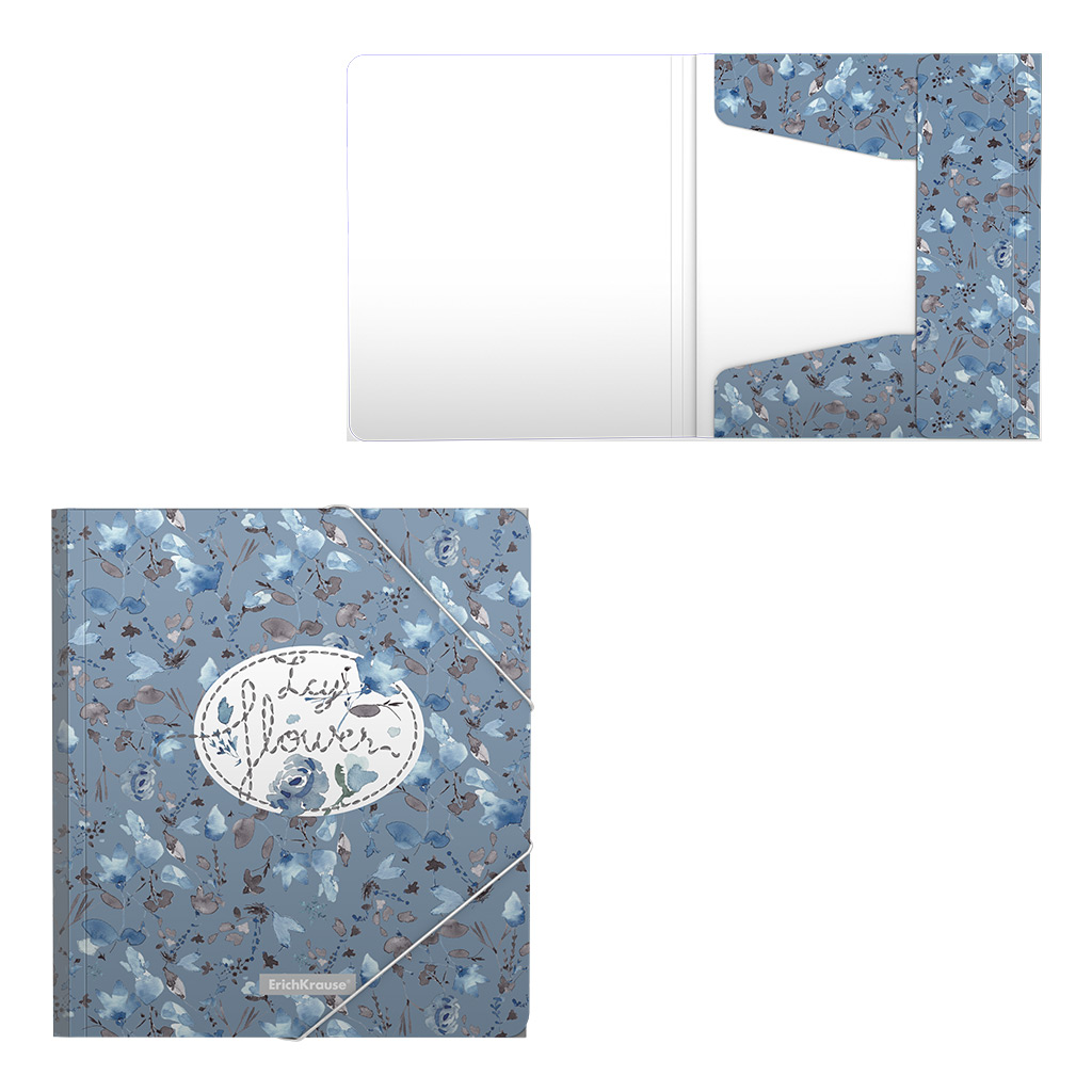 Папка для тетрадей на резинках пластиковая ErichKrause® Frozen Beauty, A5+ (в пакете по 4 шт.)