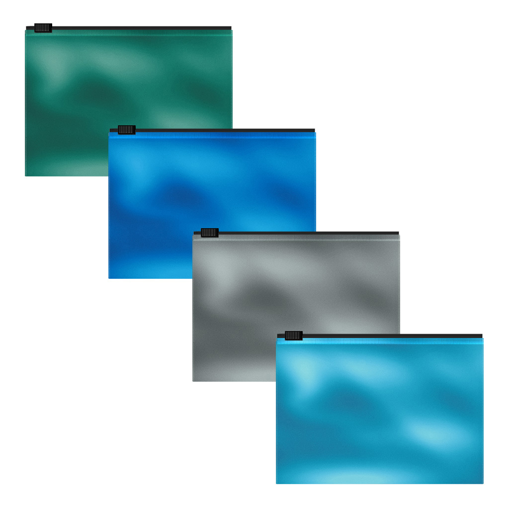 Zip-пакет пластиковый ErichKrause Glossy Ice Metallic, C6, непрозрачный, ассорти (в пакете по 12 шт.)