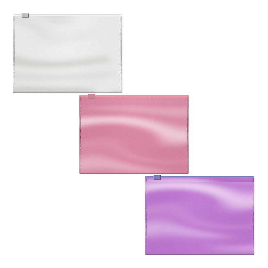 Zip-пакет пластиковый ErichKrause Glossy Candy, С6, полупрозрачный, ассорти (в пакете по 12 шт.)