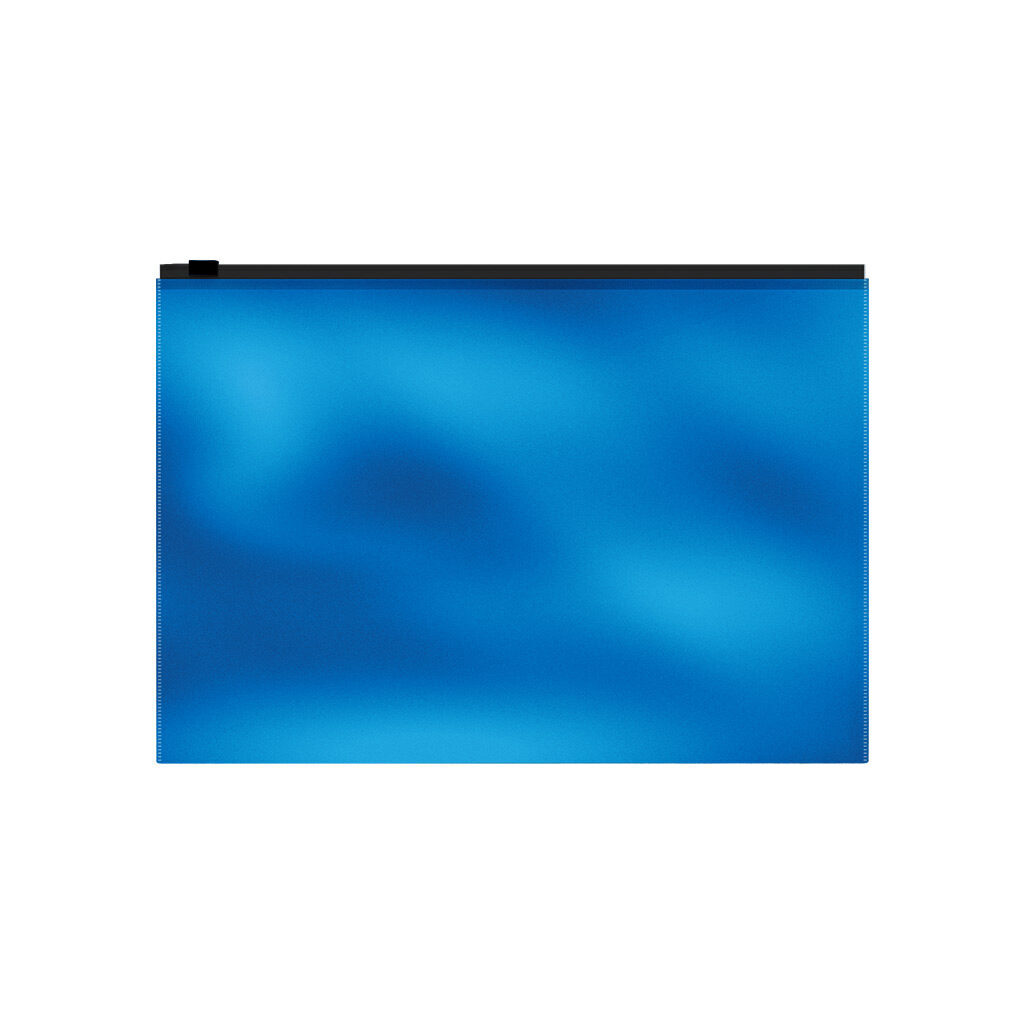 Zip-пакет пластиковый ErichKrause® Glossy Ice Metallic, A4, непрозрачный, синий (в пакете по 12 шт.)