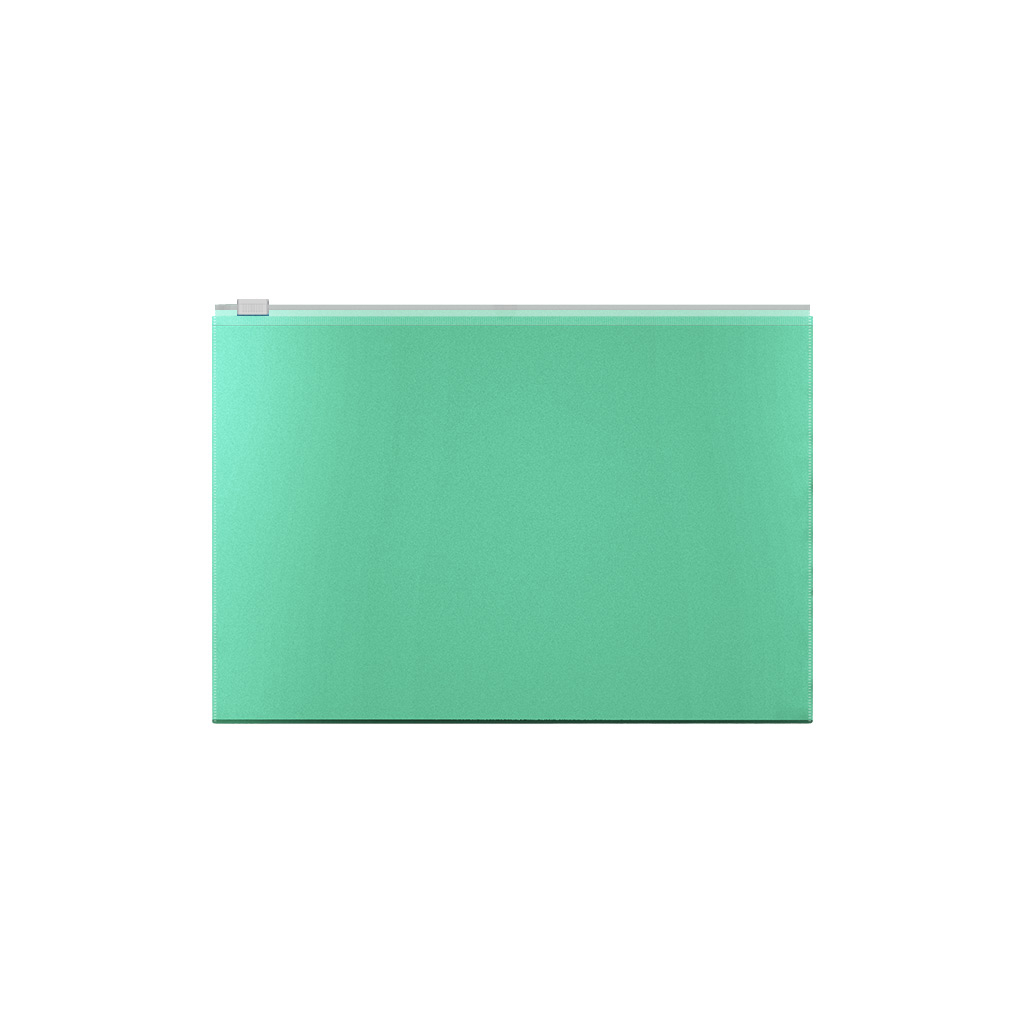 Zip-пакет пластиковый ErichKrause® Matt Powder, В5, непрозрачный, оливковый (в пакете по 12 шт.)