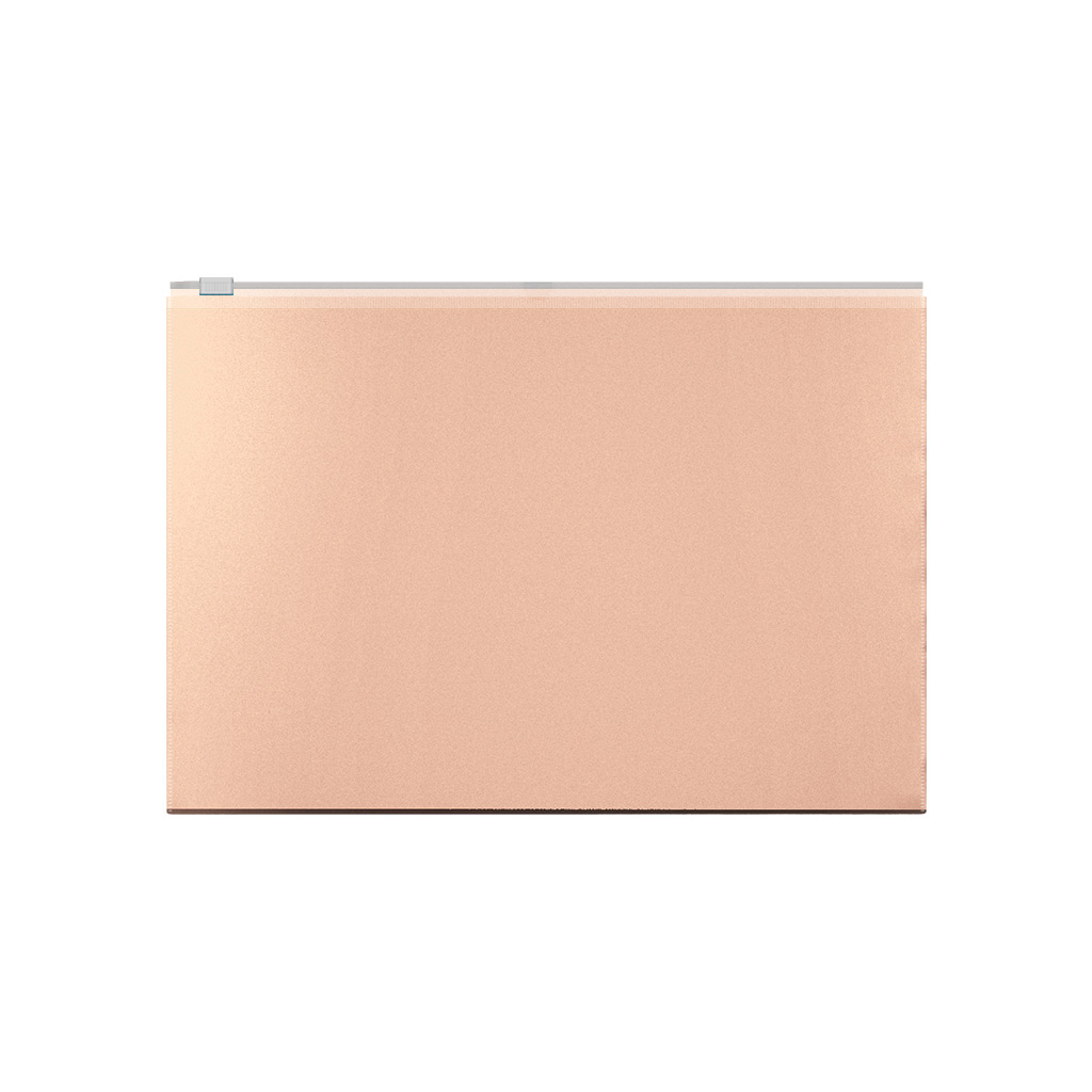 Zip-пакет пластиковый ErichKrause® Matt Powder, A4, непрозрачный, розовый (в пакете по 12 шт.)