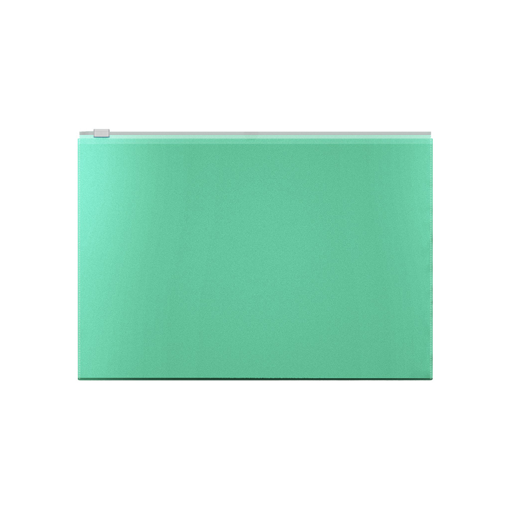 Zip-пакет пластиковый ErichKrause® Matt Powder, A4, непрозрачный, оливковый (в пакете по 12 шт.)
