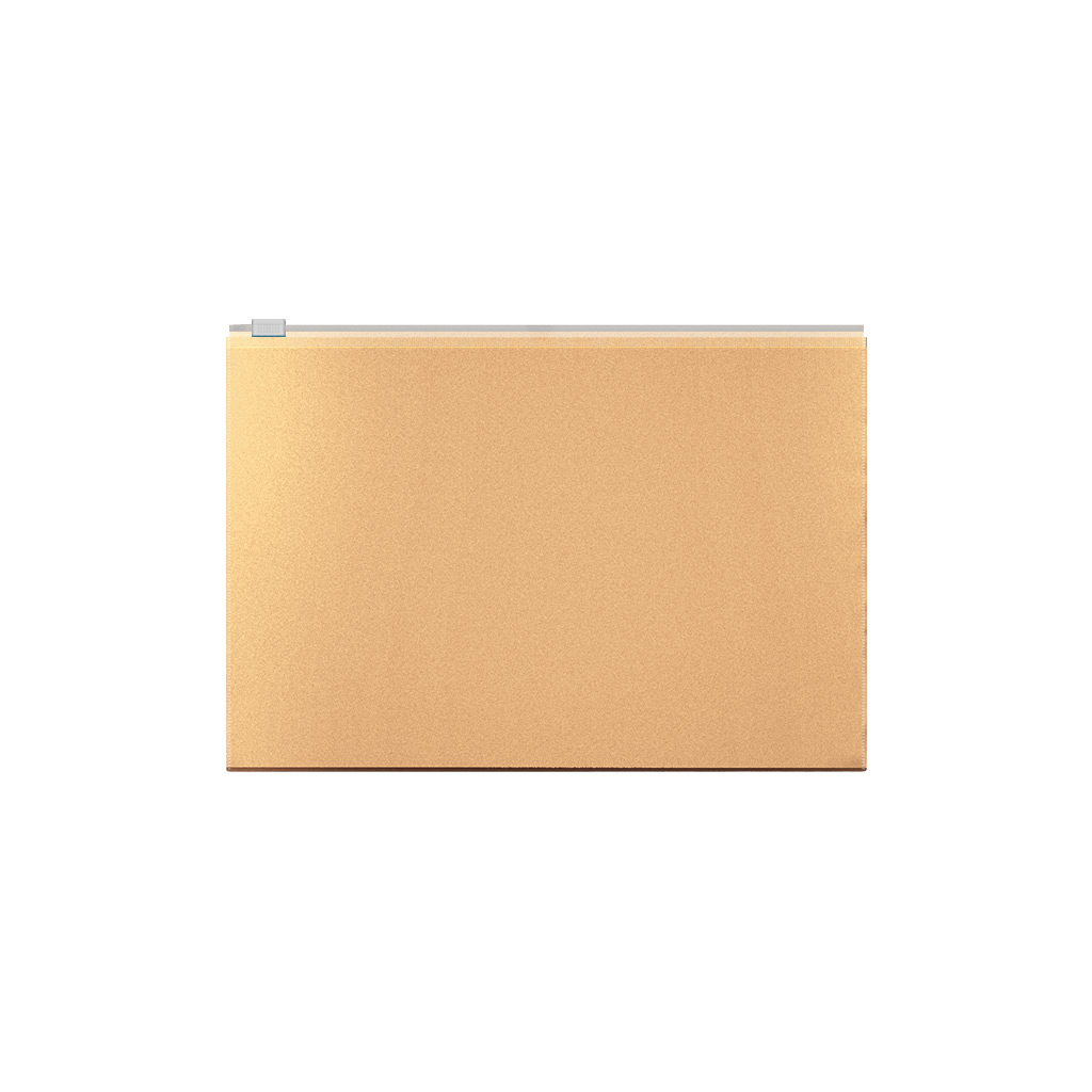 Zip-пакет пластиковый ErichKrause® Matt Powder, В5, непрозрачный, бежевый (в пакете по 12 шт.)