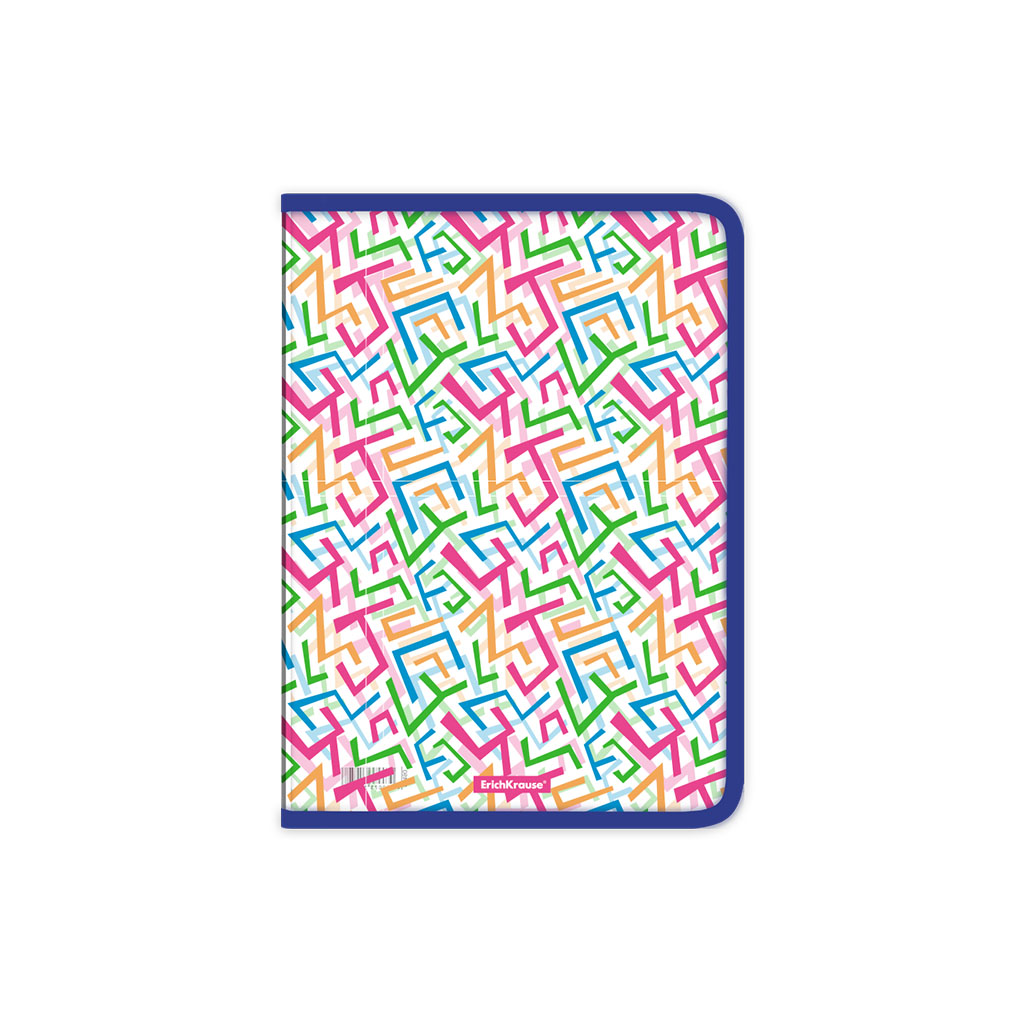 Папка для тетрадей на молнии пластиковая ErichKrause® Lines, A4 (в пакете по 4 шт.)