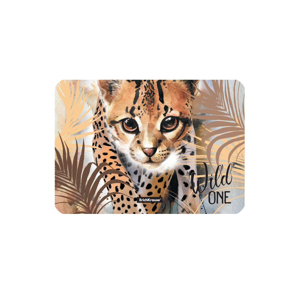 Подкладка настольная пластиковая ErichKrause® Wild Cat, A4 (в пакете по 12 шт.)