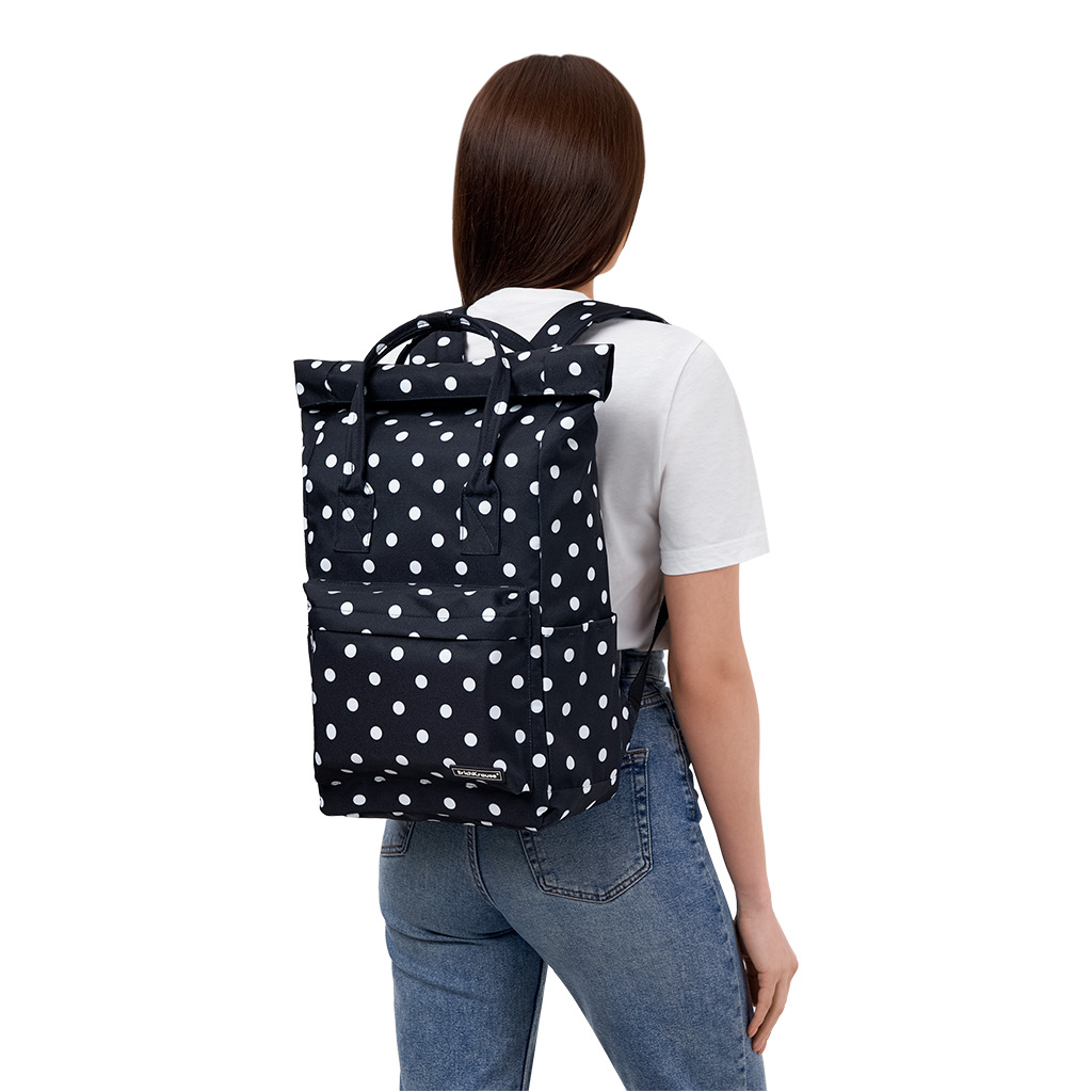 Рюкзак ErichKrause® ActiveLine Rolltop 17L Dots in Black