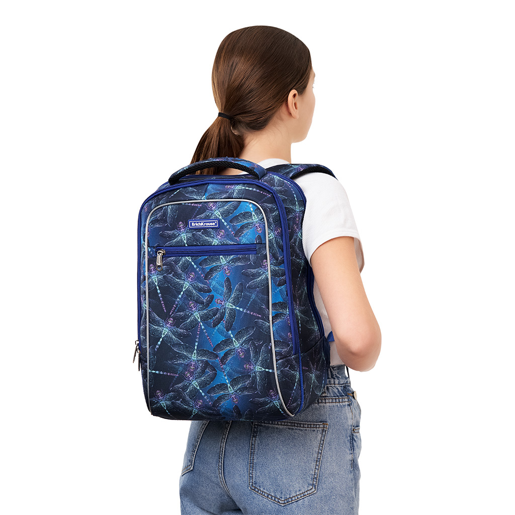 Ученический рюкзак ErichKrause® ErgoLine® Urban 18L Neon Dragonflies