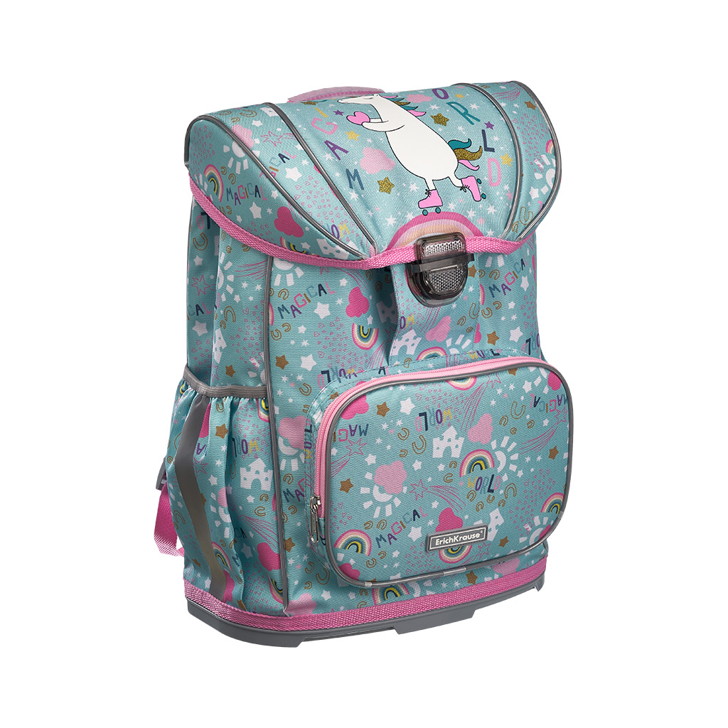 Ученический рюкзак с пластиковым дном ErichKrause® ErgoLine® 16L Rainbow Skate