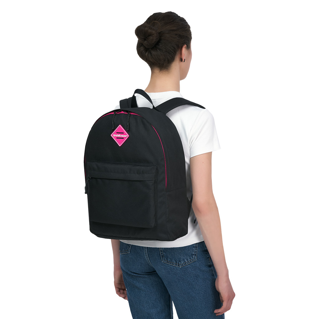 Рюкзак ErichKrause EasyLine® 17L Black&Pink