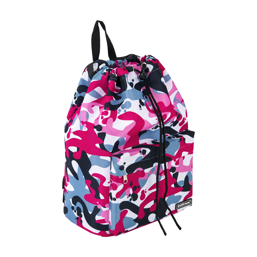 Рюкзак на шнурке ErichKrause® EasyLine® 16L Pink Camo