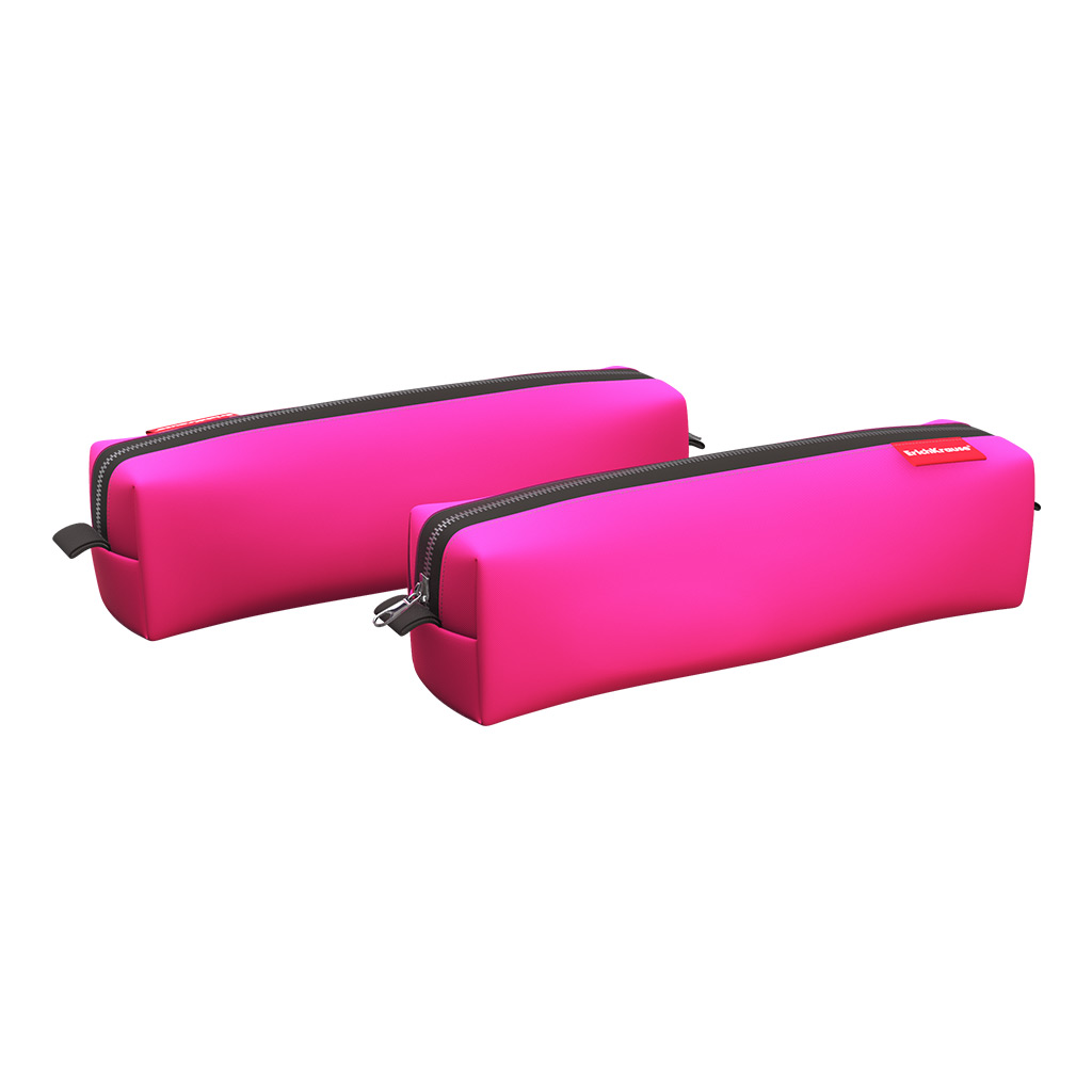Пенал квадро mini ErichKrause 210x50x50мм Neon® Pink
