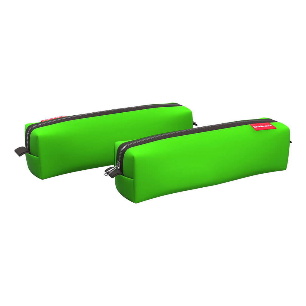 Пенал квадро mini ErichKrause 210x50x50мм Neon® Green